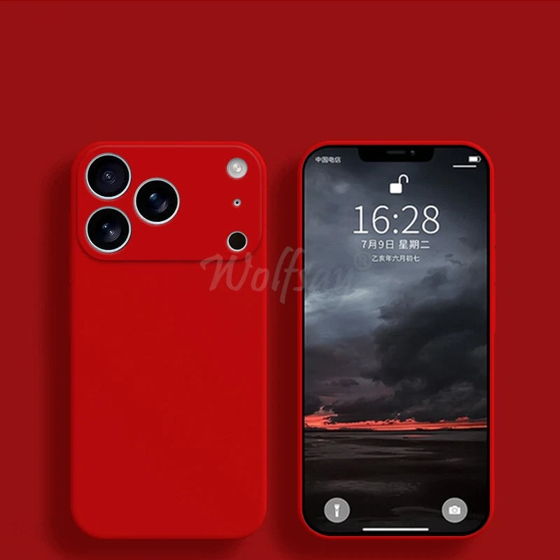 Liquid Silicone Case for iPhone 17 Series – Soft TPU Cover for Pro / Pro Max / Air