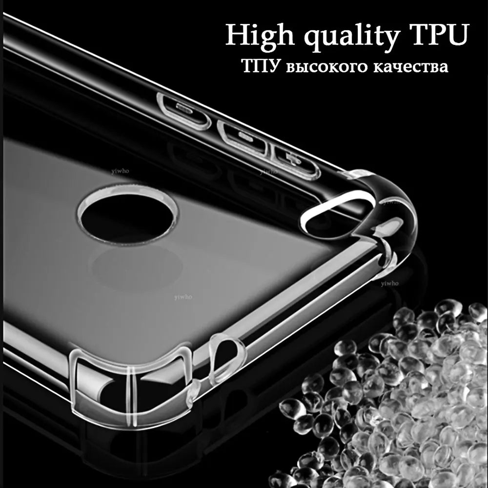 Transparent Soft Phone Case – Anti-Shock Cover for Samsung A06/A05/A55/A25/A15 Series