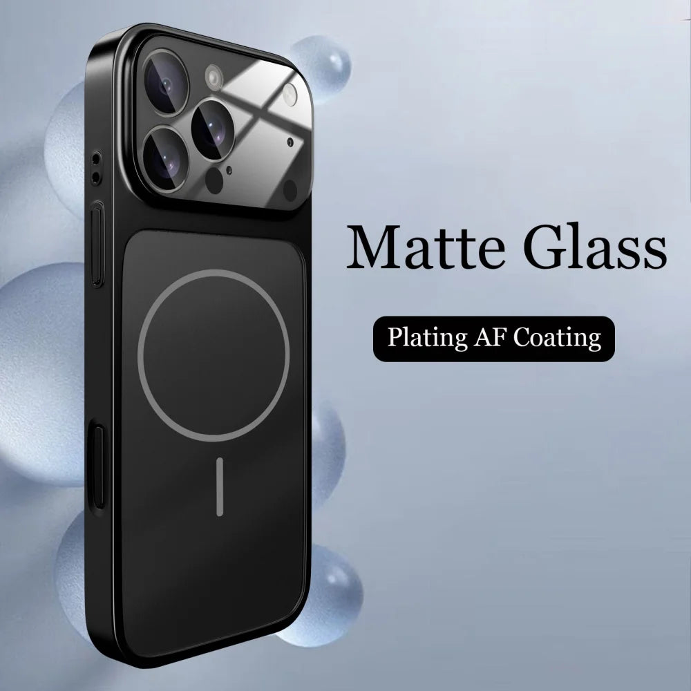 Original Glass Nano Matte Case For iPhone 17, 17 Air, 17 Pro Max, 17 Pro Magnetic For Magsafe Wireless Charging Armor Funda