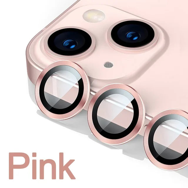 3-2PCS Camera Lens Protector For iPhone 16 Pro Max 16Pro 16Plus Metal Ring Protector Glass For iPhone 14 15 Plus Camera Lens