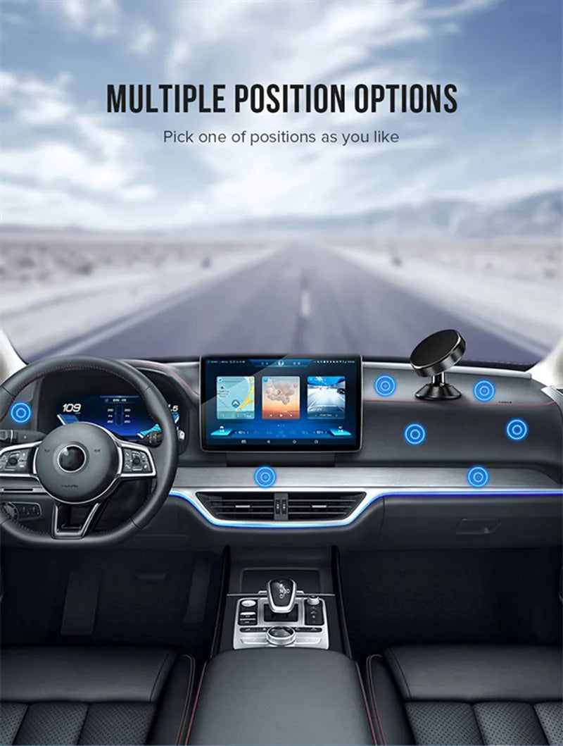 Magnetic Phone Holder – Stick-on Car Dashboard or Wall Mount for iPhone, Samsung & Xiaomi