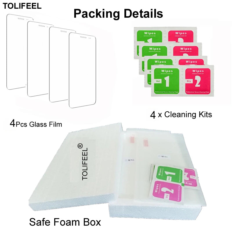 4 PCS Tempered Glass Screen Protector – HD Clear Premium Protection for Xiaomi Redmi Note 15 Pro