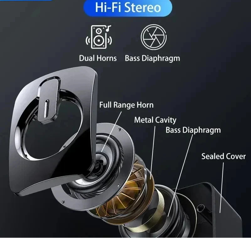 PC Speaker with Mic – Stereo Sound, 3.5mm AUX for Desktop & Notebook