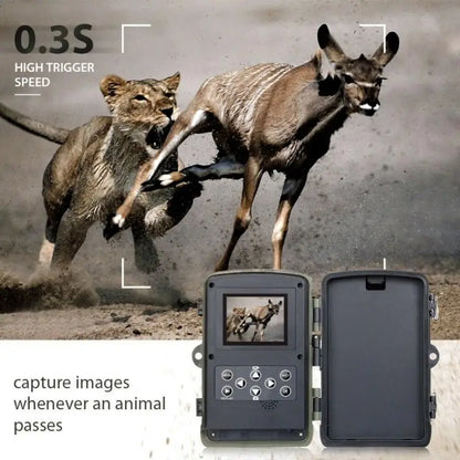 20MP 1080P Outdoor Hunting Trail Camera – IP65 Waterproof with 5000mAh Battery for Wildlife Surveillance