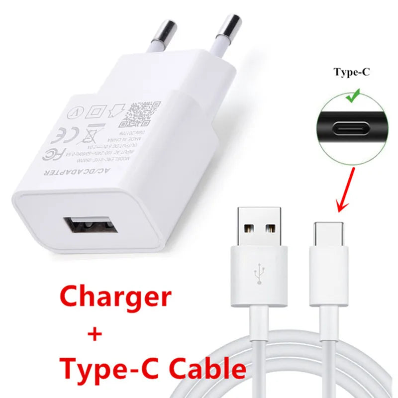 Samsung Fast Charger with Type-C Cable – Compatible with Huawei Honor & More