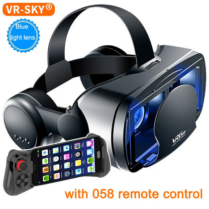 VRG Pro 3D VR Glasses – Full Screen Wide-Angle Virtual Reality for 5-7 inch Phones
