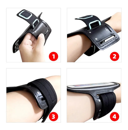 Sports Armband Phone Holder – Running Bracelet Case for iPhone 12 to 16 Series
