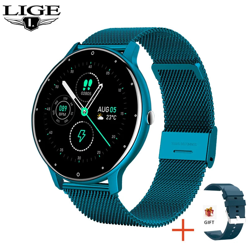 LIGE 2025 Women’s Smart Watch – Sports, Health Monitor, Waterproof, for Android & iOS