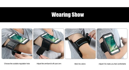 Sports Armband Phone Holder – Running Bracelet Case for iPhone 12 to 16 Series