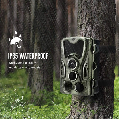 20MP 1080P Outdoor Hunting Trail Camera – IP65 Waterproof with 5000mAh Battery for Wildlife Surveillance