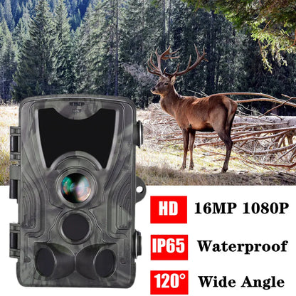 20MP 1080P Outdoor Hunting Trail Camera – IP65 Waterproof with 5000mAh Battery for Wildlife Surveillance