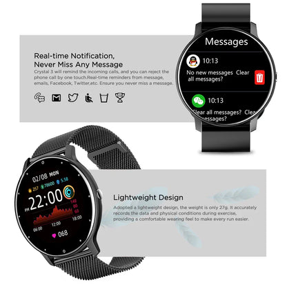 LIGE 2025 Women’s Smart Watch – Sports, Health Monitor, Waterproof, for Android & iOS