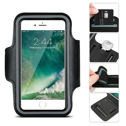 Sports Armband Phone Holder – Running Bracelet Case for iPhone 12 to 16 Series