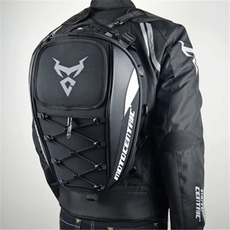 Motocentric Waterproof Motorcycle Tail Bag – High Capacity Rear Seat Backpack