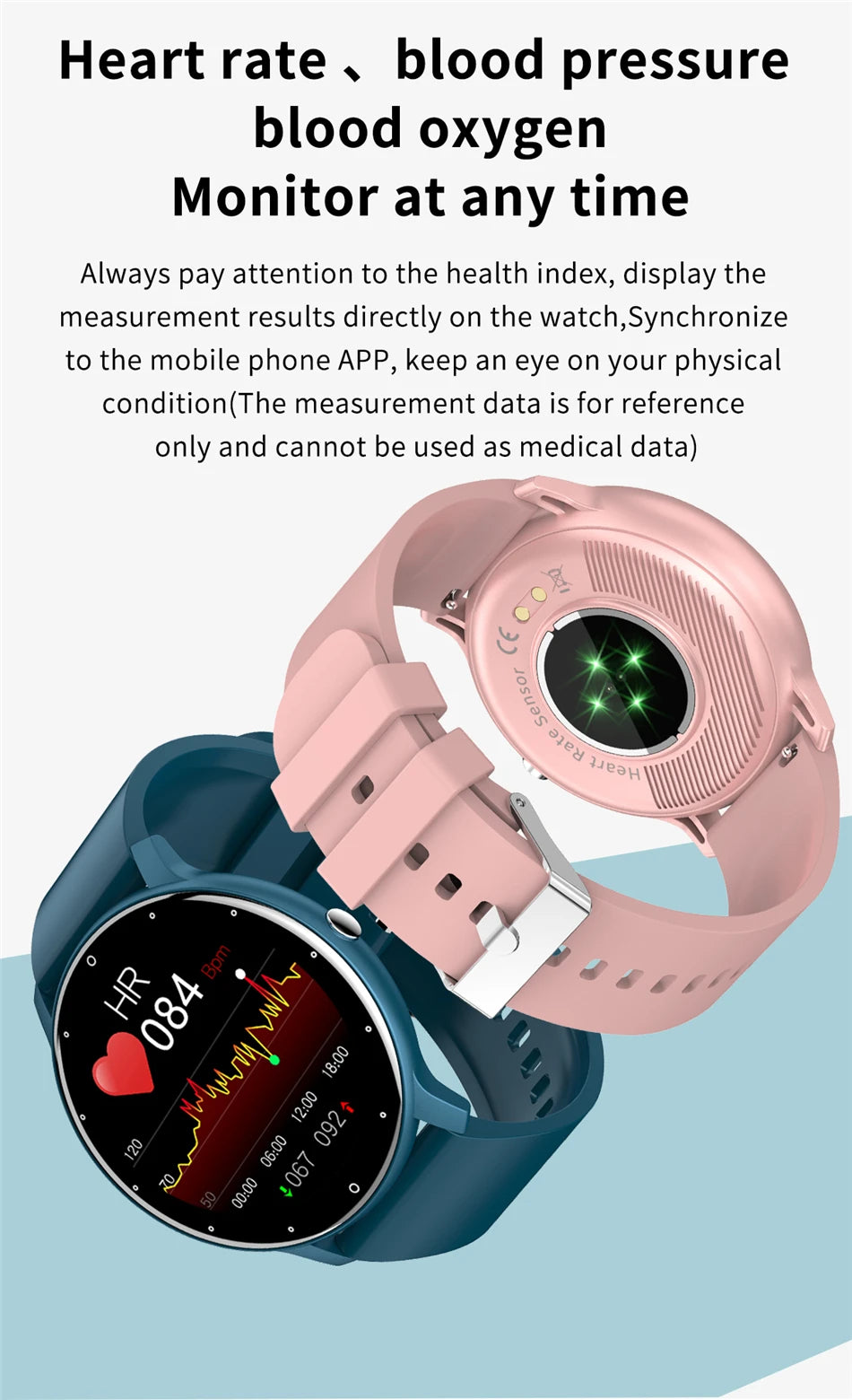LIGE 2025 Women’s Smart Watch – Sports, Health Monitor, Waterproof, for Android & iOS