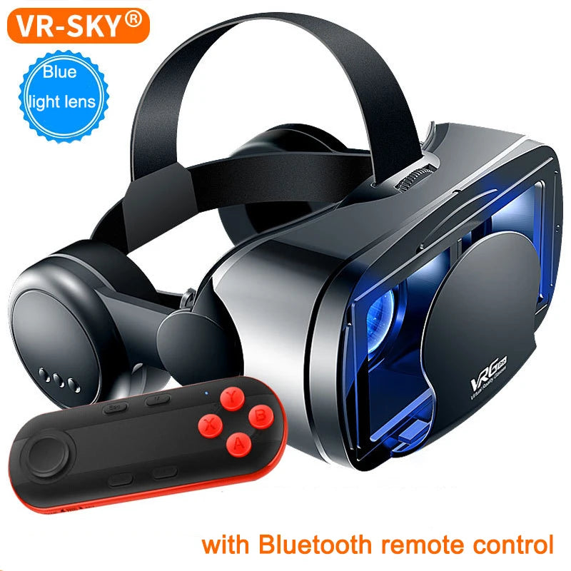 VRG Pro 3D VR Glasses – Full Screen Wide-Angle Virtual Reality for 5-7 inch Phones