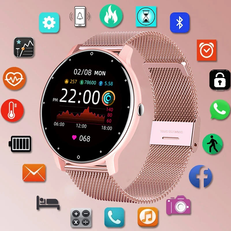 LIGE 2025 Women’s Smart Watch – Sports, Health Monitor, Waterproof, for Android & iOS