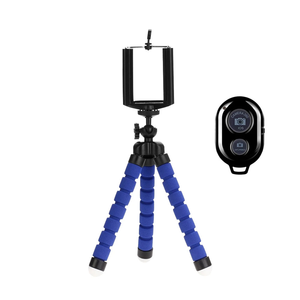 Mobile Phone Tripod Stand – Flexible Octopus Monopod for Cameras & Smartphones