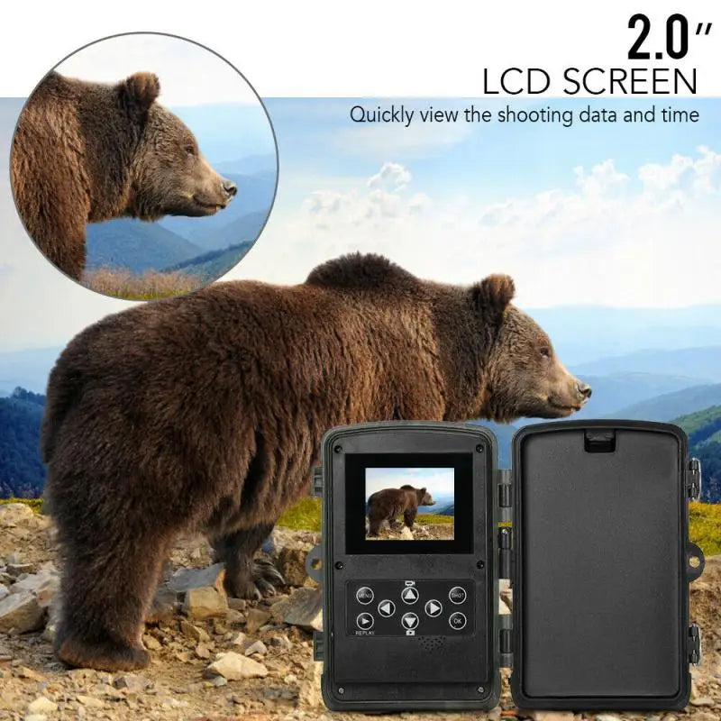 20MP 1080P Outdoor Hunting Trail Camera – IP65 Waterproof with 5000mAh Battery for Wildlife Surveillance