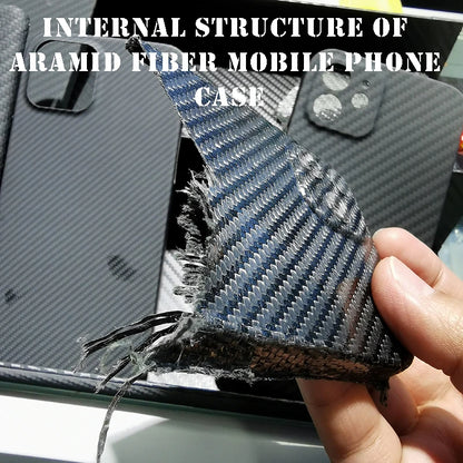 ZXKE Carbon Fiber Magnetic Case – Aramid Shell for Galaxy S23/S24/S25 Ultra, MagSafe & Car Mount Compatible