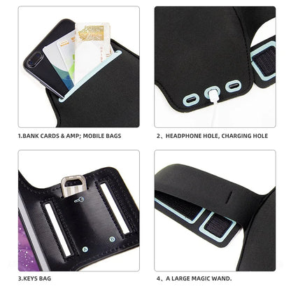 Sports Armband Phone Holder – Running Bracelet Case for iPhone 12 to 16 Series