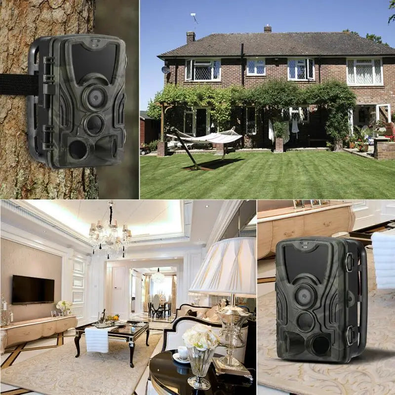 20MP 1080P Outdoor Hunting Trail Camera – IP65 Waterproof with 5000mAh Battery for Wildlife Surveillance