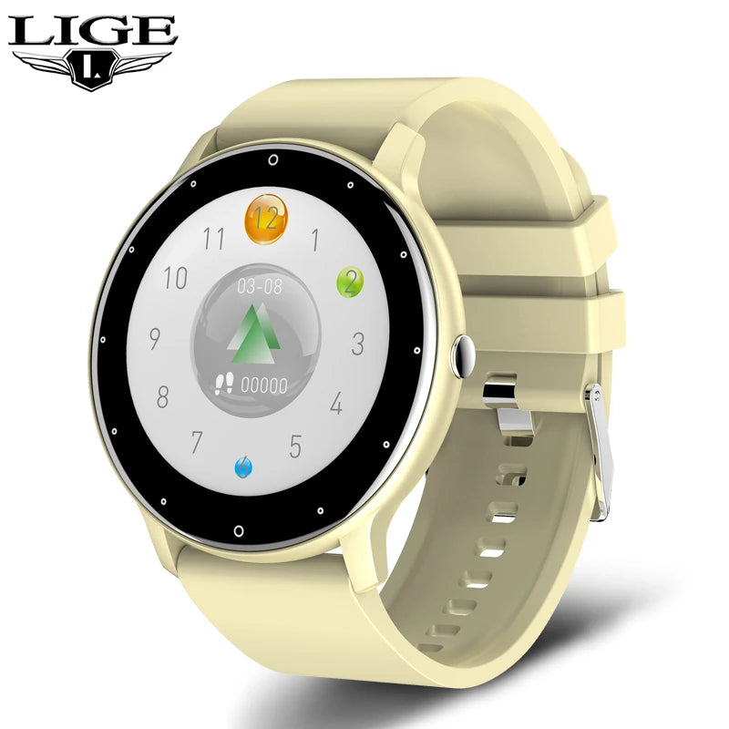 LIGE 2025 Women’s Smart Watch – Sports, Health Monitor, Waterproof, for Android & iOS