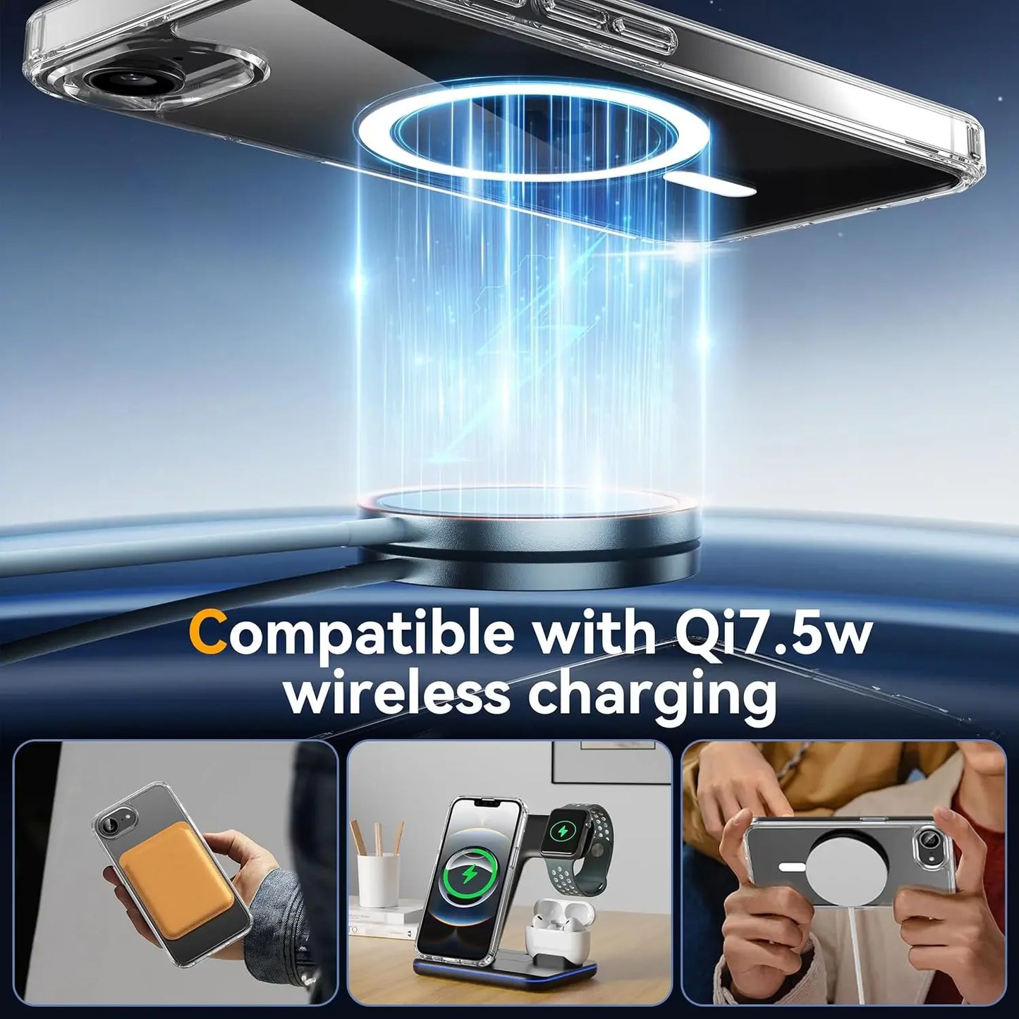 MagSafe Magnetic Wireless Charging Case – Shockproof Matte Cover for iPhone 16E 5G