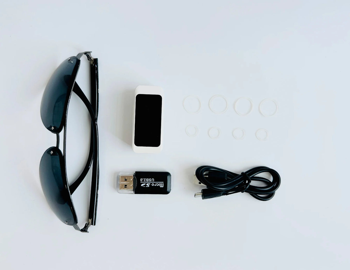Wearable Glasses Camera 1080P – Mini Portable Video Recorder with Head-Mounted Design