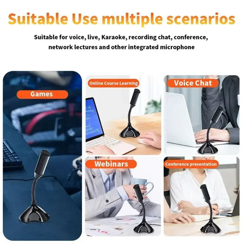 Professional Adjustable USB Microphone – High Quality for Laptop, Studio, Gaming & Streaming