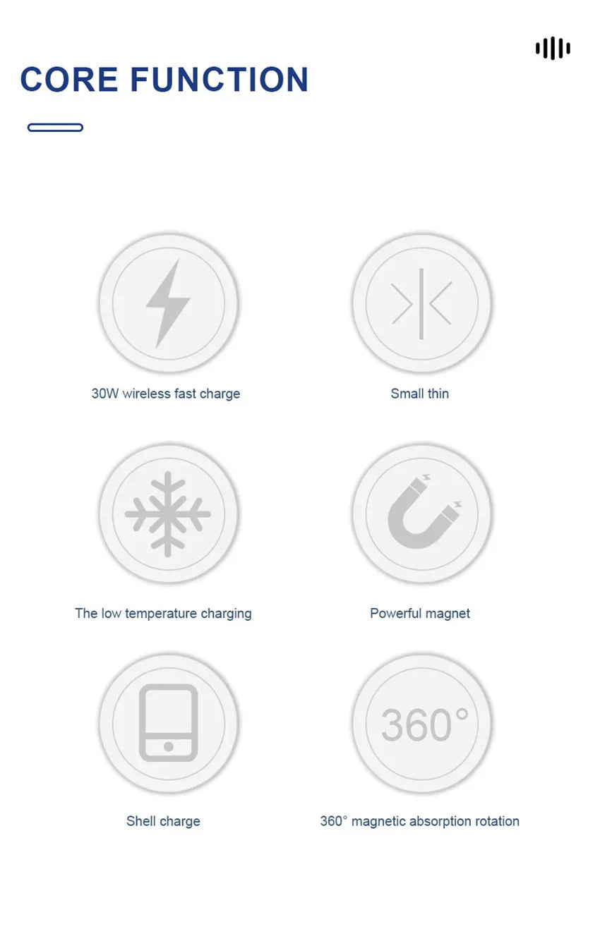 3-in-1 Magnetic Charging Dock – Fast Charger for iPhone & AirPods