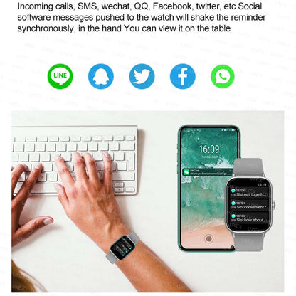 Smart Watch Plus – Full Touch Fitness Smartwatch with Bluetooth Call for Android Phones