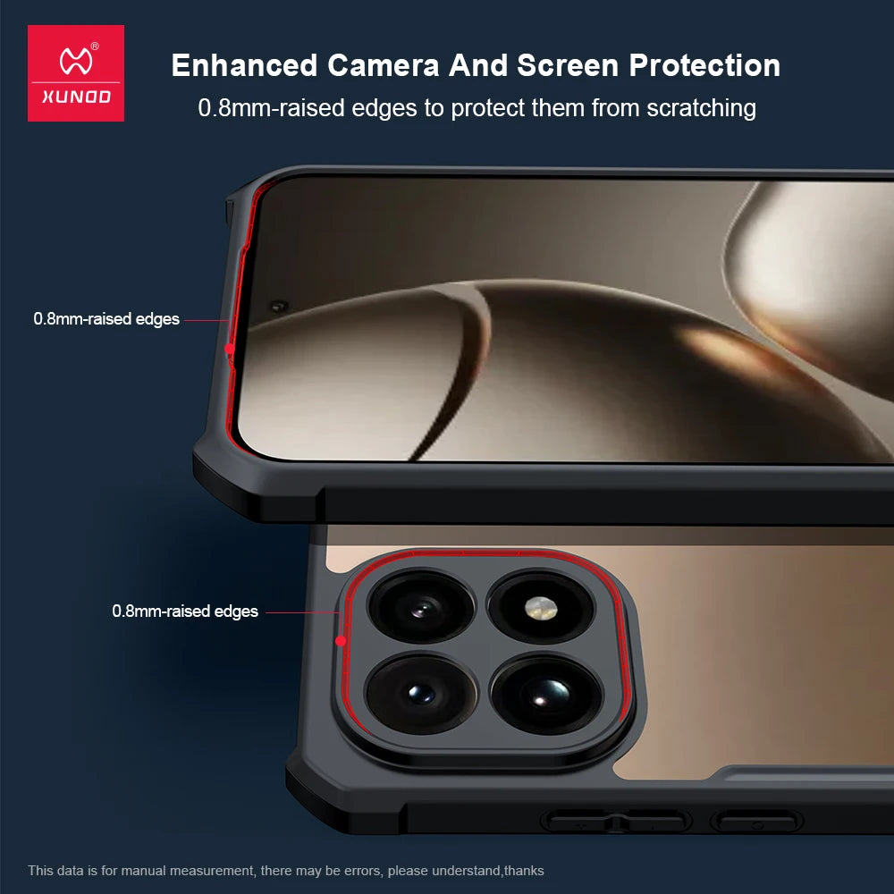 Xundd Acrylic + TPU Airbag Case – Ultra Clear, Anti-Drop & Anti-Scratch for Xiaomi 15T / 15T Pro