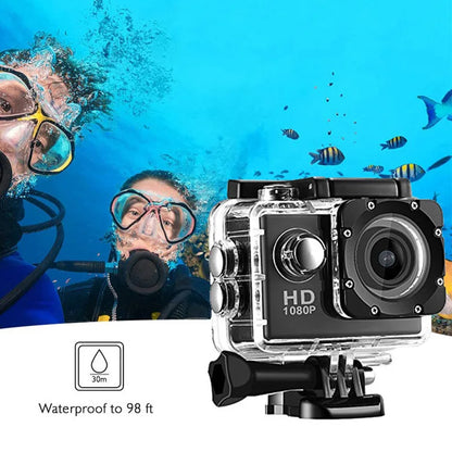 4K Ultra HD Action Camera – Waterproof with 2.0” Screen for Helmet & Outdoor Sports