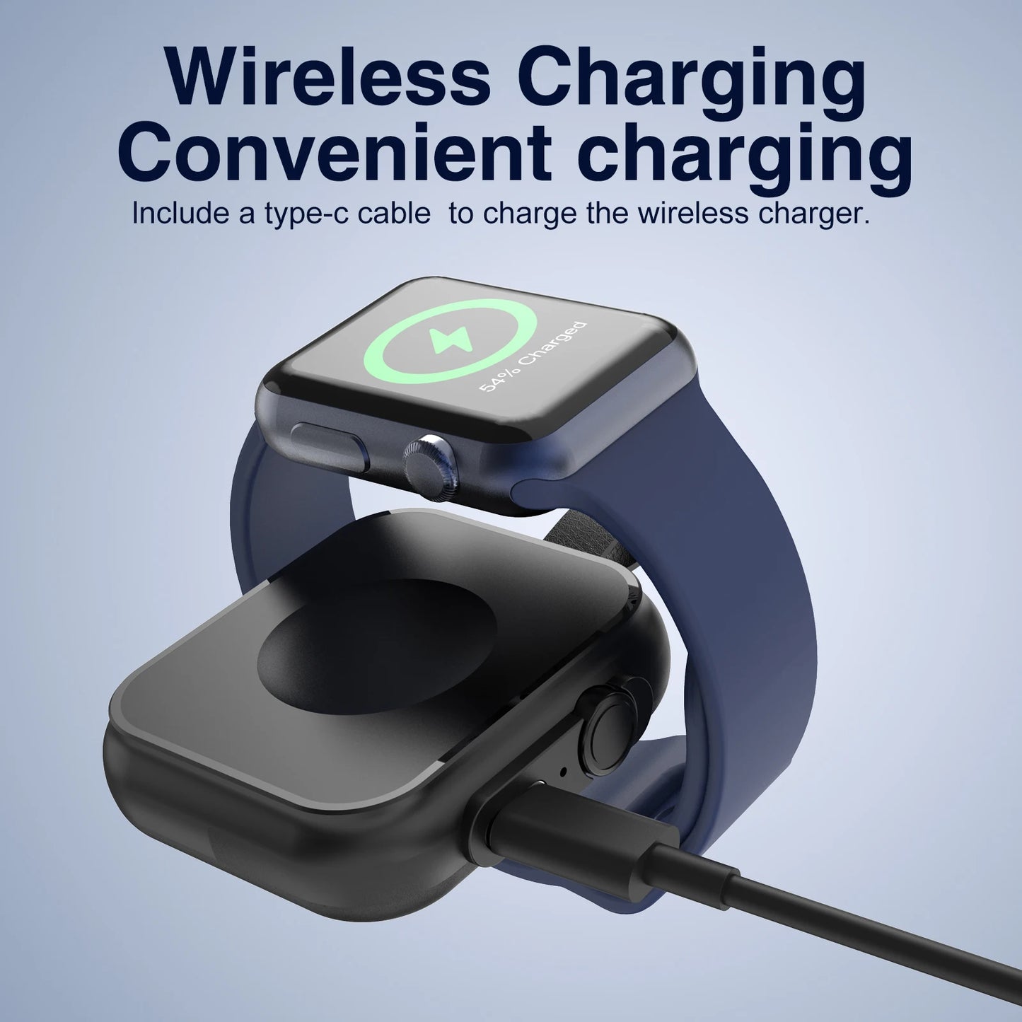 Fast Magnetic Wireless Charger for Apple Watch – Portable Power Bank