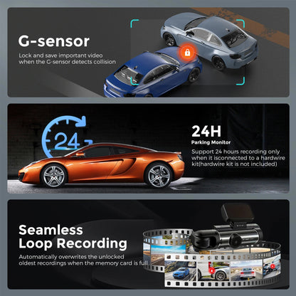 Dual Lens Car DVR 1080P – Interior & Front Dash Cam Full HD Vehicle Recorder