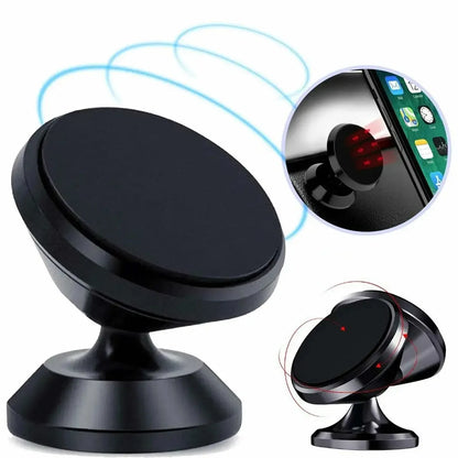 Magnetic Phone Holder – Stick-on Car Dashboard or Wall Mount for iPhone, Samsung & Xiaomi