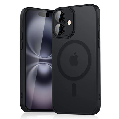 Luxury Magnetic Matte Armor Case – Shockproof & MagSafe Compatible for iPhone 11–16