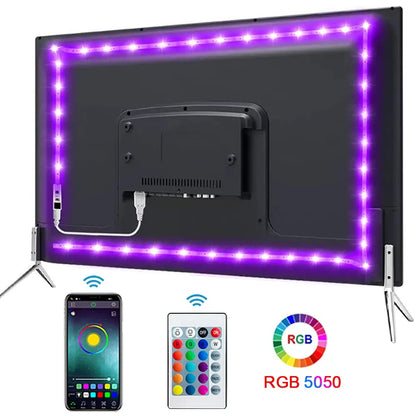 Smart LED Light Strip – 5050 RGB with Remote, APP & Bluetooth