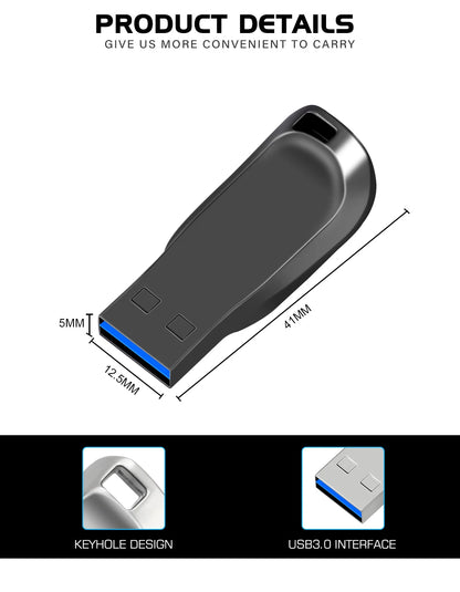 USB 3.0 Flash Drive – High-Speed PenDrive 16GB, 32GB, 64GB, 128GB Memory Stick