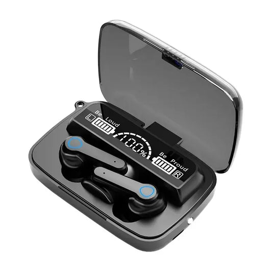 M19 TWS Wireless Earbuds – Noise-Cancelling, Touch Control & Power Bank Case