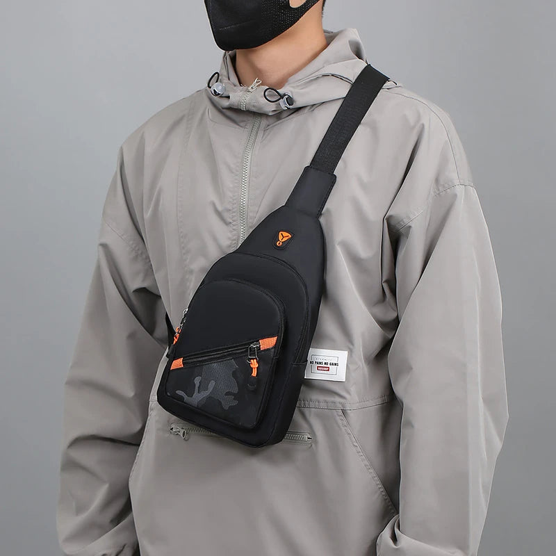 Men’s Chest Bag – Large Capacity Crossbody Shoulder Bag for Sports & Daily Use