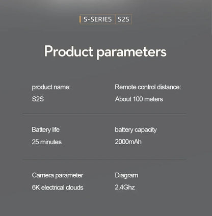 S2S Mini Drone 4K/8K – Foldable RC Quadcopter with Obstacle Avoidance & HD Camera