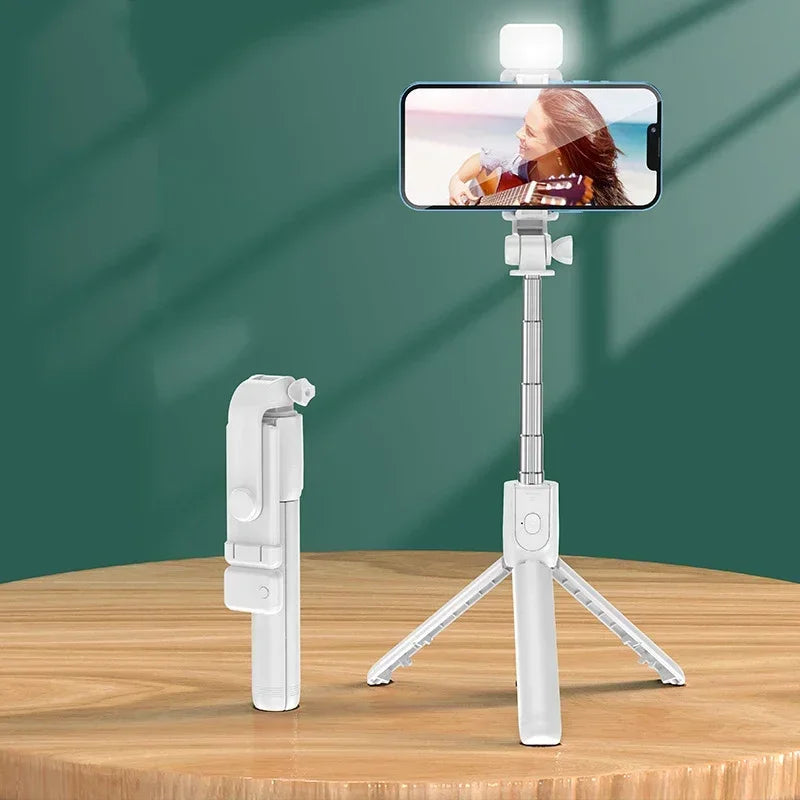 Telescopic Selfie Stick & Tripod – Portable 700mm Phone Stand with Bluetooth Remote