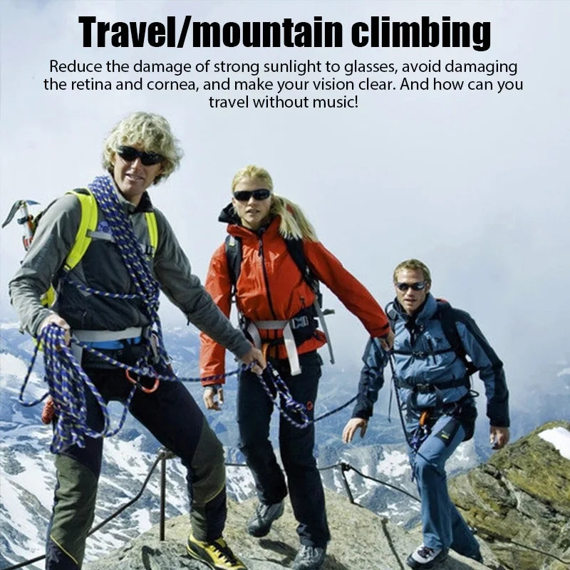 Sports Bluetooth Earphones Sunglasses – Wireless Stereo Headset with Polarized Lenses