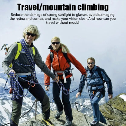 Sports Bluetooth Earphones Sunglasses – Wireless Stereo Headset with Polarized Lenses