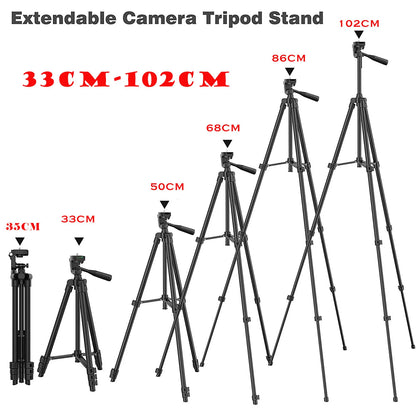 103cm Lightweight Tripod for Phone & Camera – Portable with Bluetooth Control & Desktop Stand