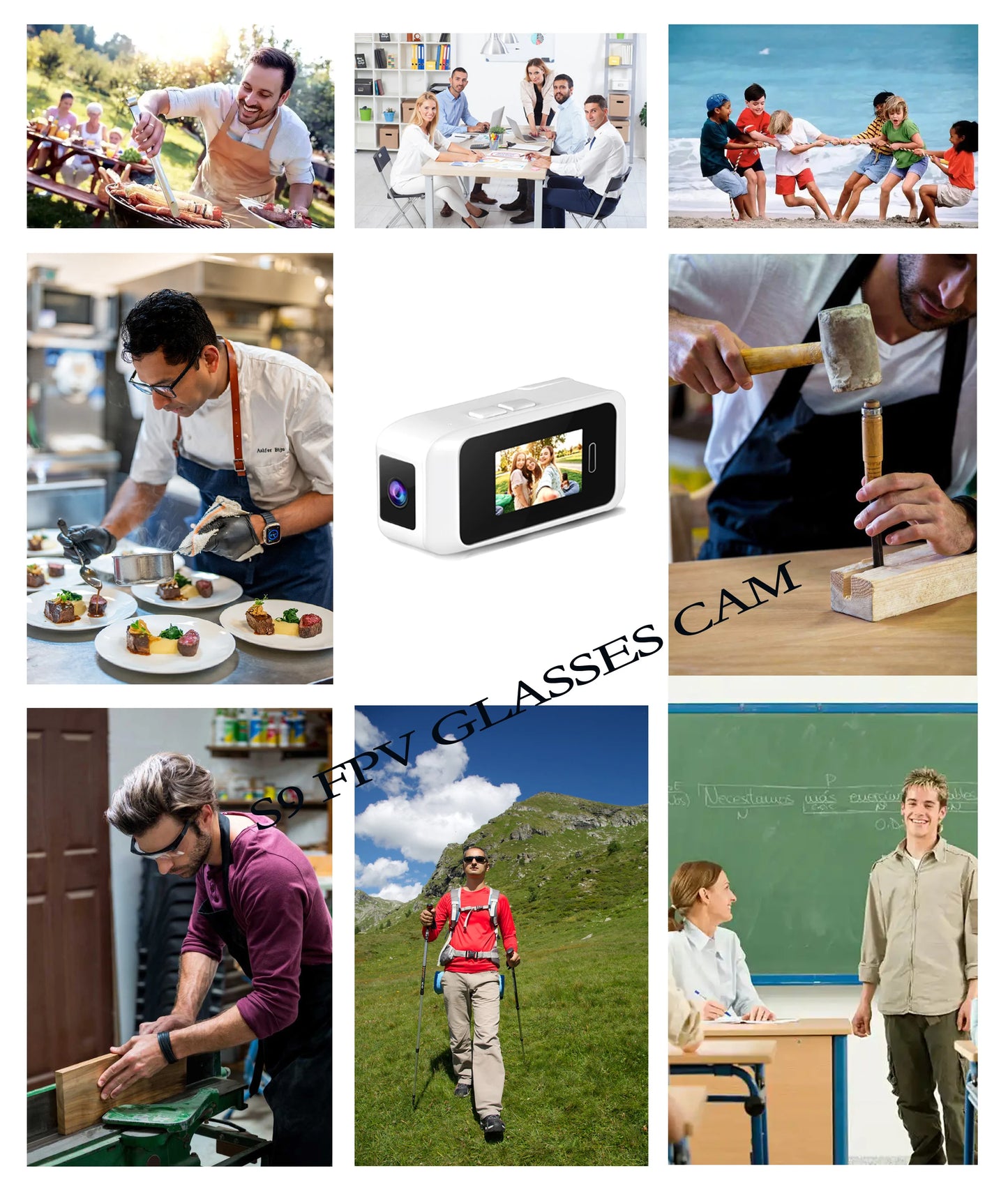 Wearable Glasses Camera 1080P – Mini Portable Video Recorder with Head-Mounted Design