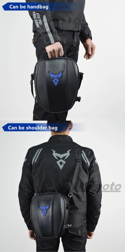 Motocentric Waterproof Motorcycle Tail Bag – High Capacity Rear Seat Backpack