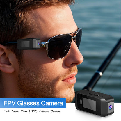 Wearable Glasses Camera 1080P – Mini Portable Video Recorder with Head-Mounted Design